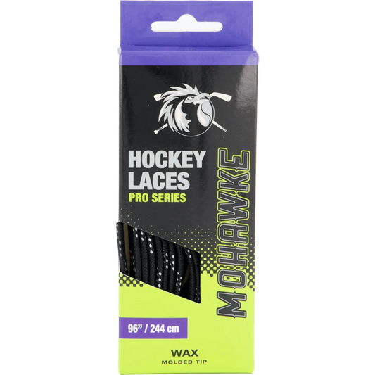Mohawke Lace Wax Schwarz - Gewachste Schlittschuhschnürsenkel