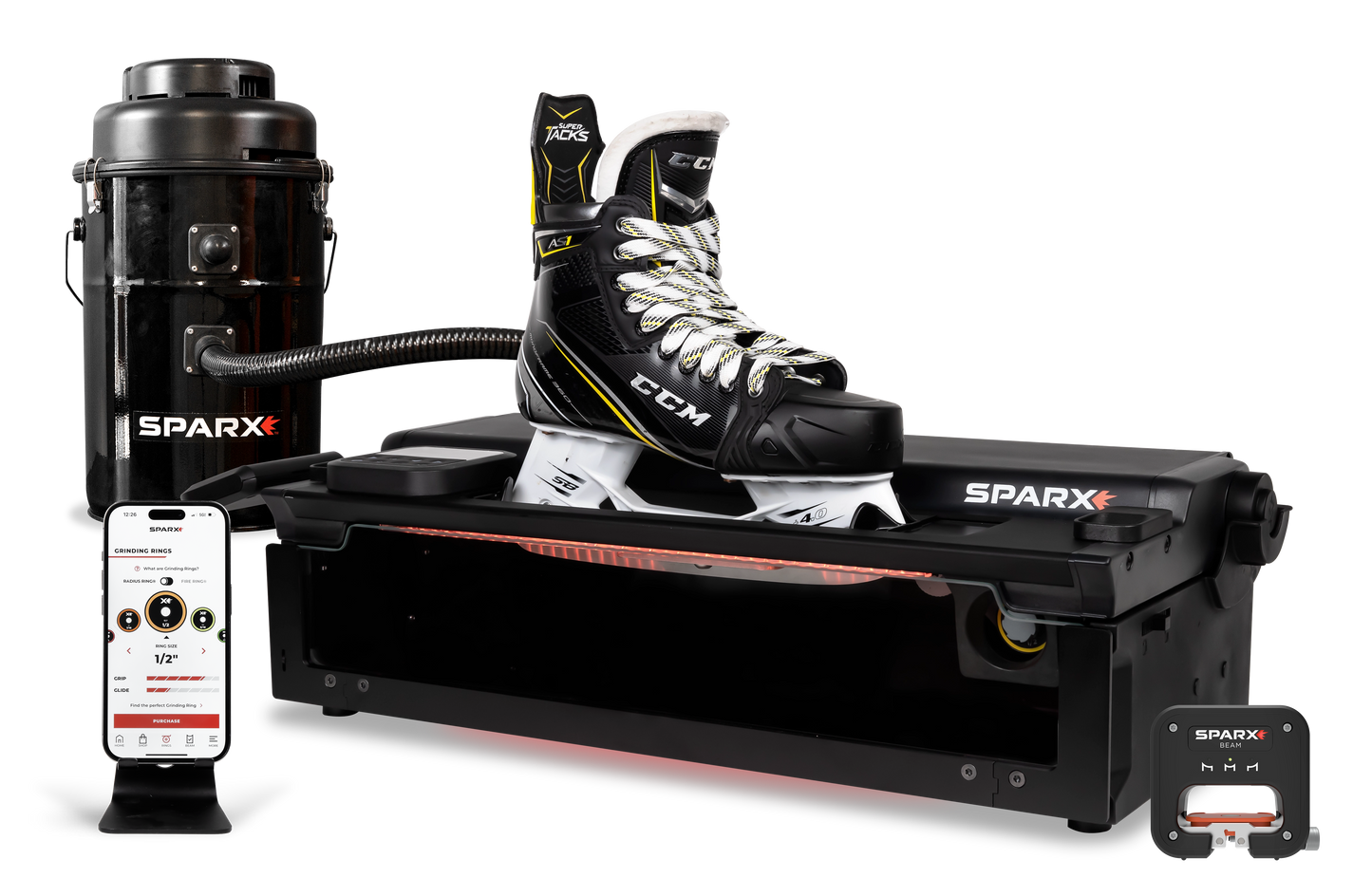 Sparx PS300 Schlittschuhschleifer - Einzel