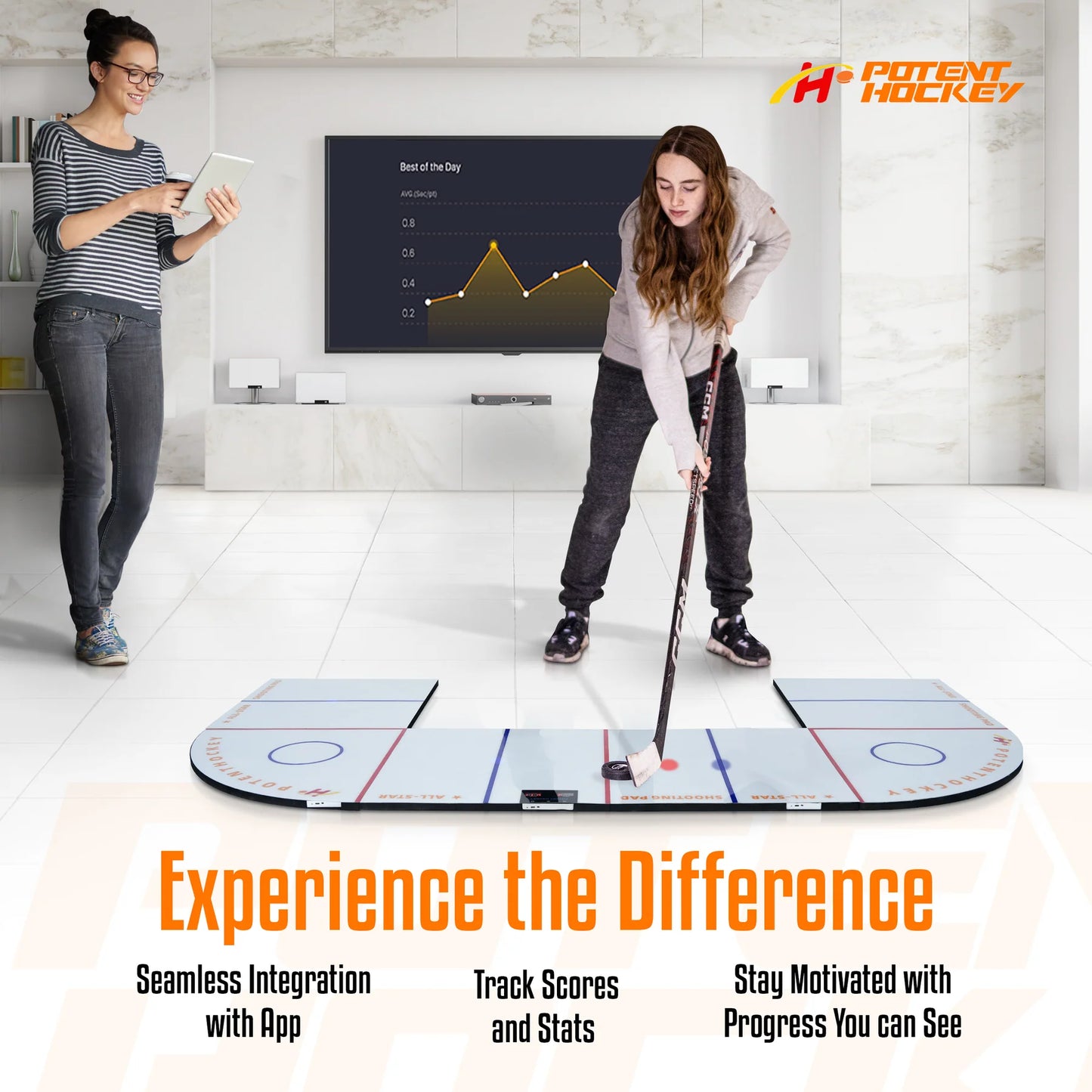 Klubbtechnik Digital 270 Ultimate Dangler – Interaktives Puckkontrolltraining