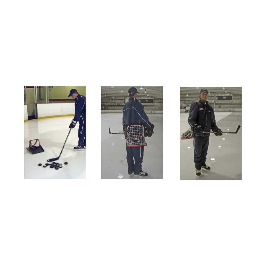 Puck Catcher Hockey – Zielscheibe & Puckbehälter mit Rampe